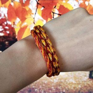 Autumn Fall Handwoven Friendship Bracelet Set